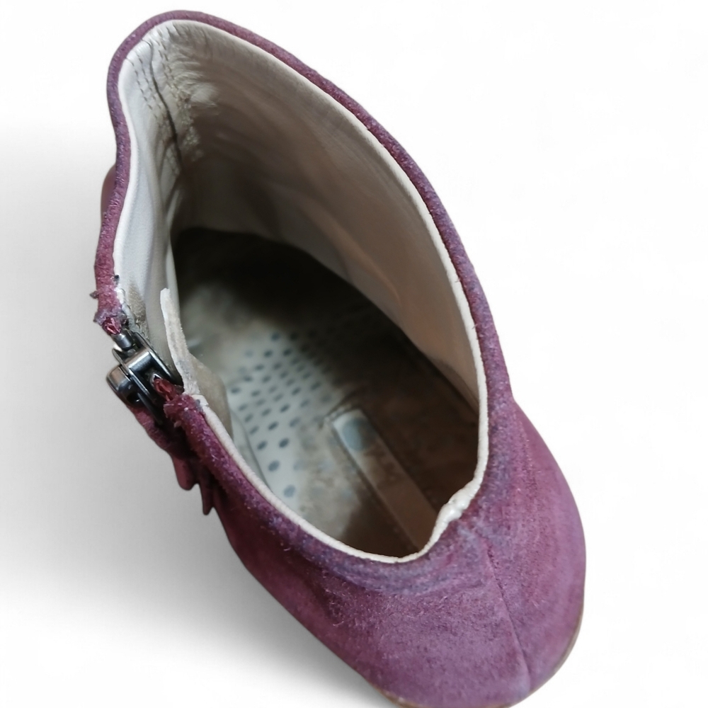 Boden Women's Size 10 US 41 EU Rich Plum Ankle Booties - Picture 8 of 12